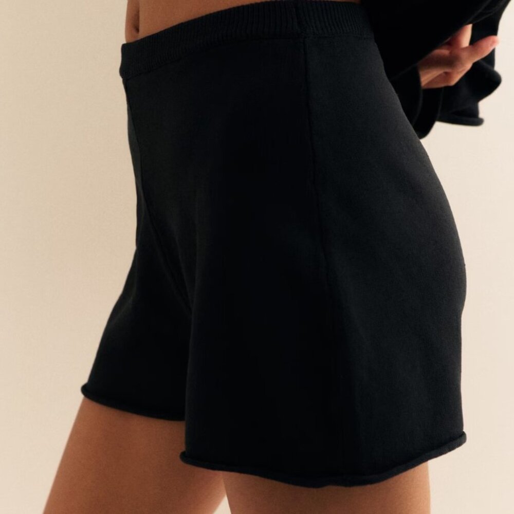 NWT Black Knit Shorts